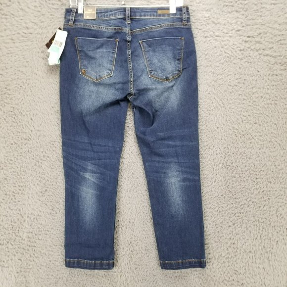 Kut From The Kloth Jeans Womens 6 Medium Wash Stretch Mid Rise Crop Straight NWT - Picture 11 of 16